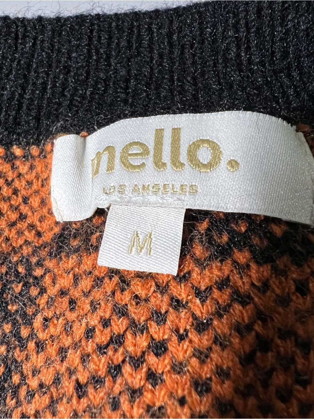BlackCraft Cult Grim Reaper Checkered Cardigan | Orange Black Gothic NWT - Picture 3 of 5